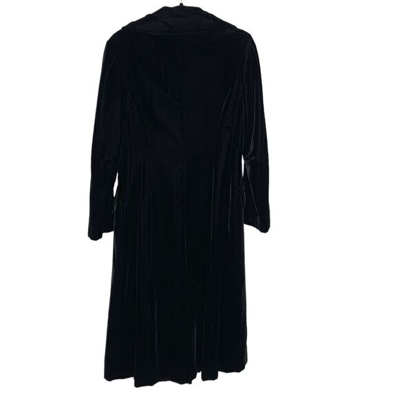 Vintage 1920s Black Velvet Opera Coat | Size M - Picture 4 of 12